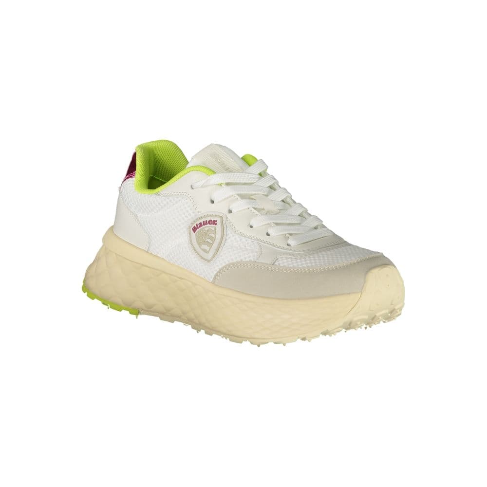 Blauer White Polyurethane Women Sneaker - 2