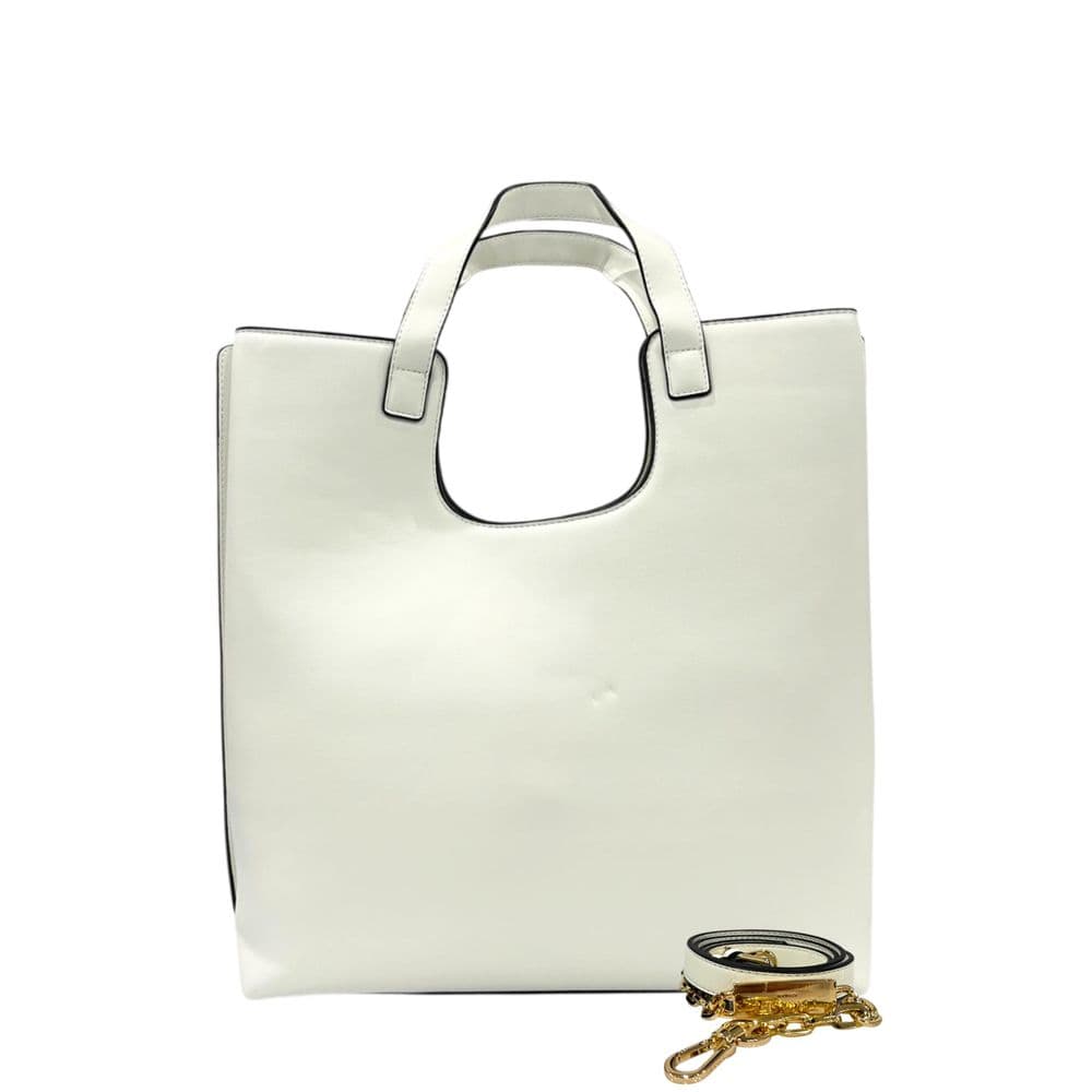 Twinset White PU Women Handbag - 3