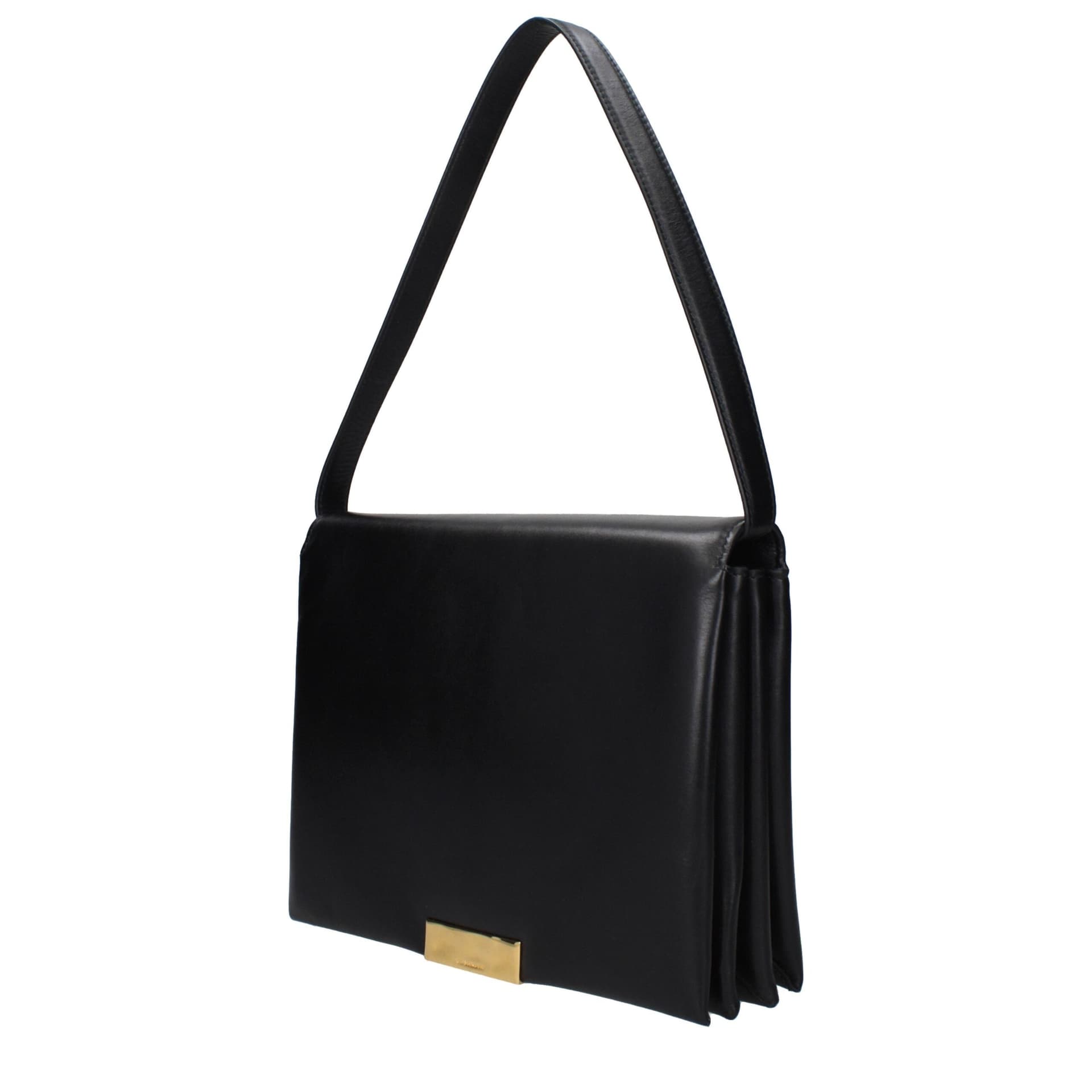 Jil Sander Black Leather Shoulder Bag - 2