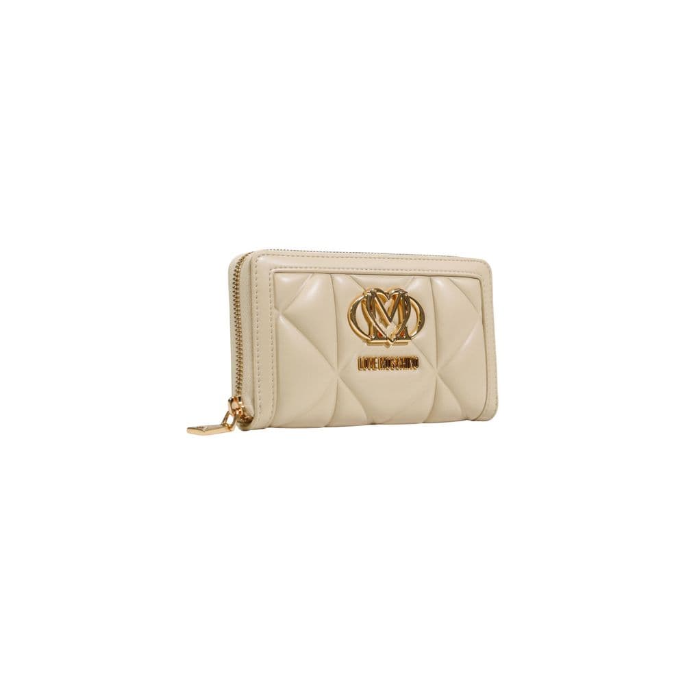 Love Moschino Cream Artificial Leather Wallet - 2