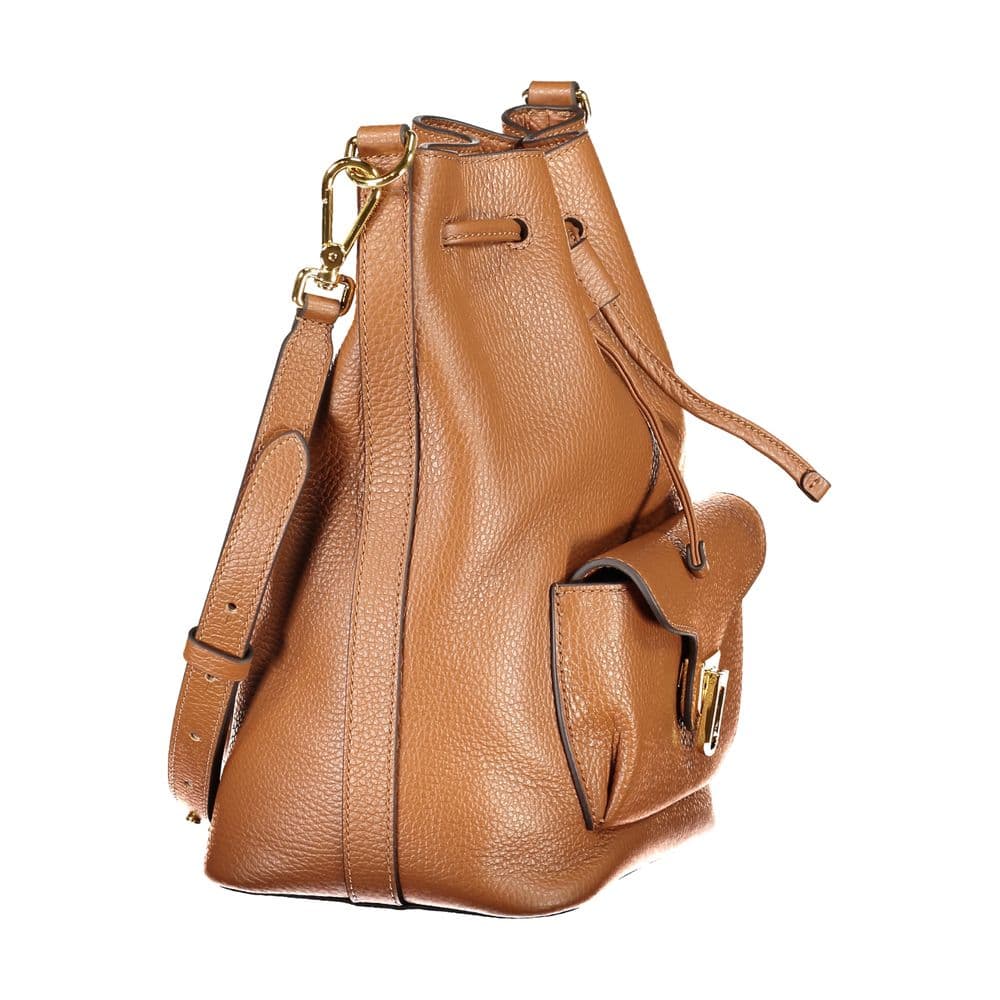 Coccinelle Marrone Leather Women Bucket Bag - 3