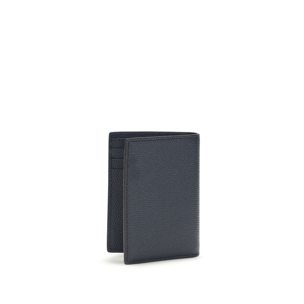 Valentino Garavani Blue Calf Leather Bos Taurus Wallet - 2