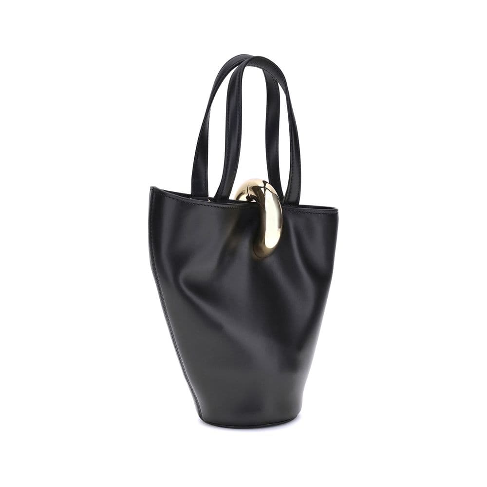 Jacquemus Black Calf Leather Bos Taurus Backet Bag - 3