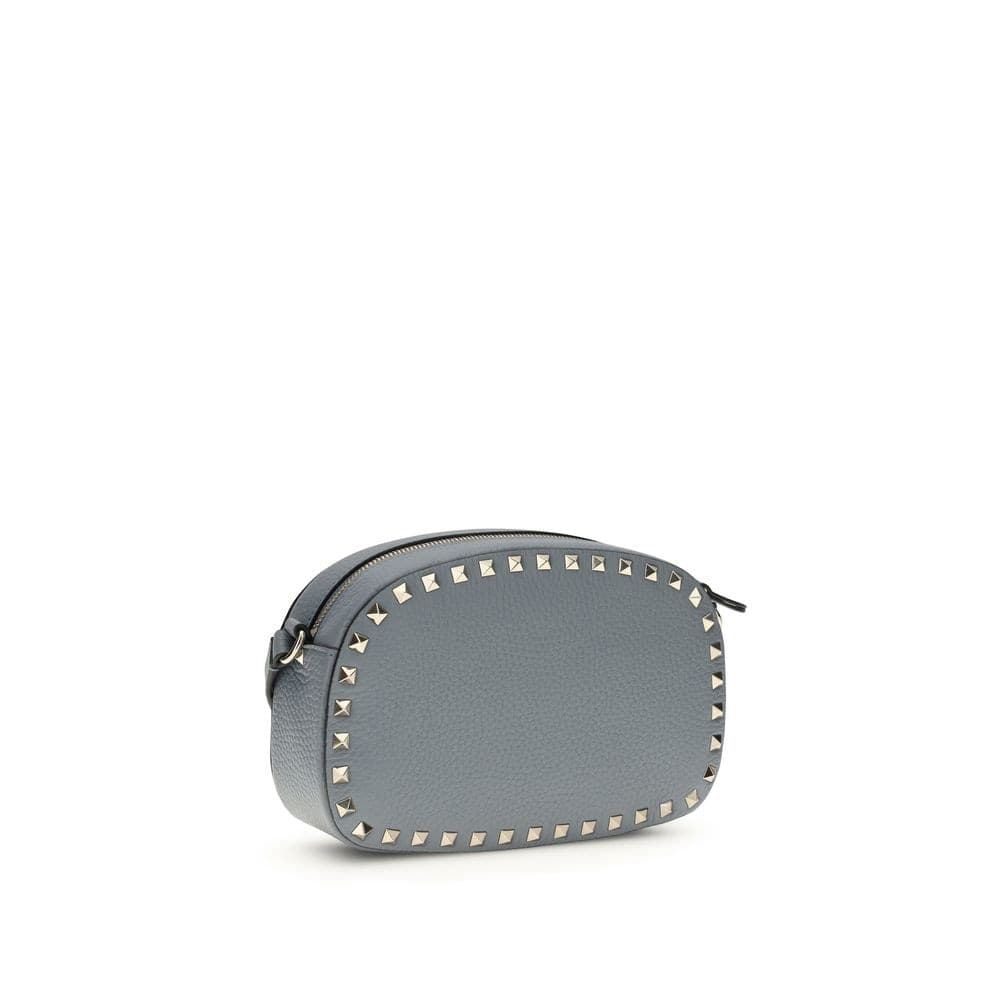 Valentino Garavani Blue Calf Leather Bos Taurus Shoulder Bag - 3