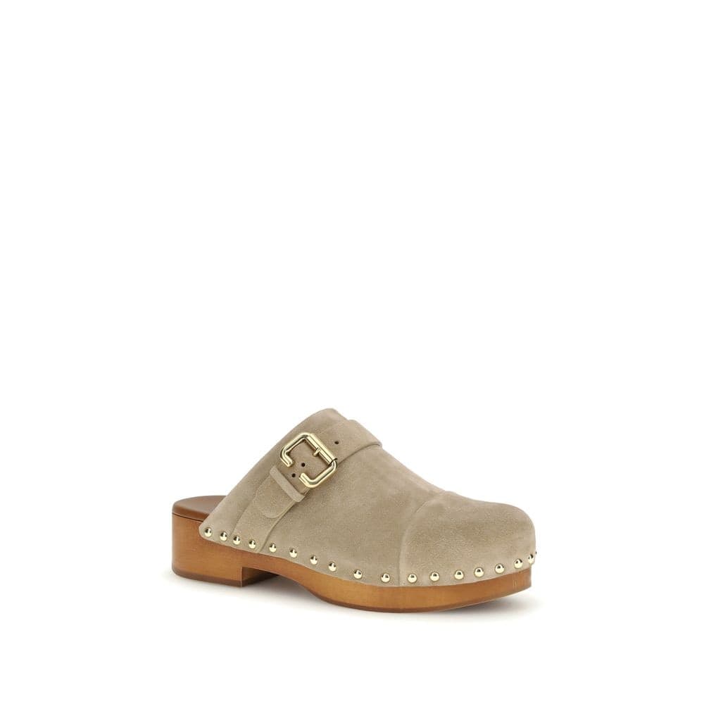 Chloé Beige Calf Leather Bos Taurus Clogs - 2
