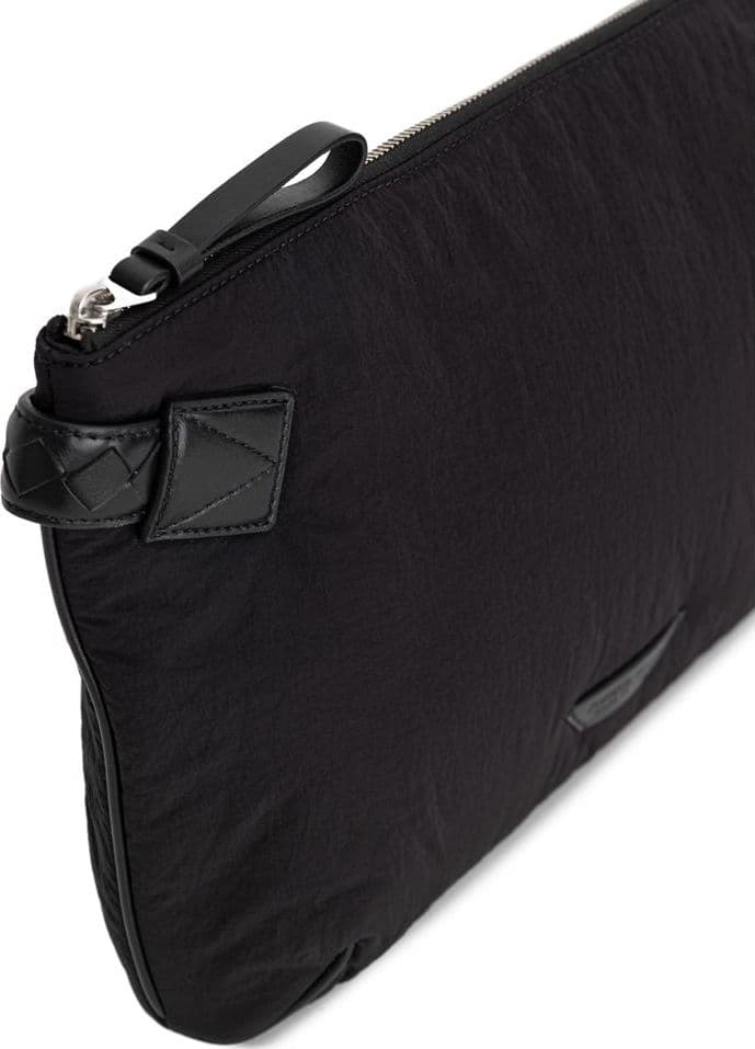 Bottega Veneta Black Nylon Clutch Bag - 4