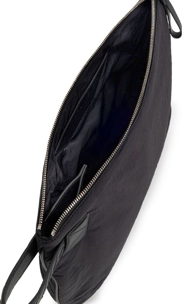 Bottega Veneta Black Nylon Clutch Bag - 5