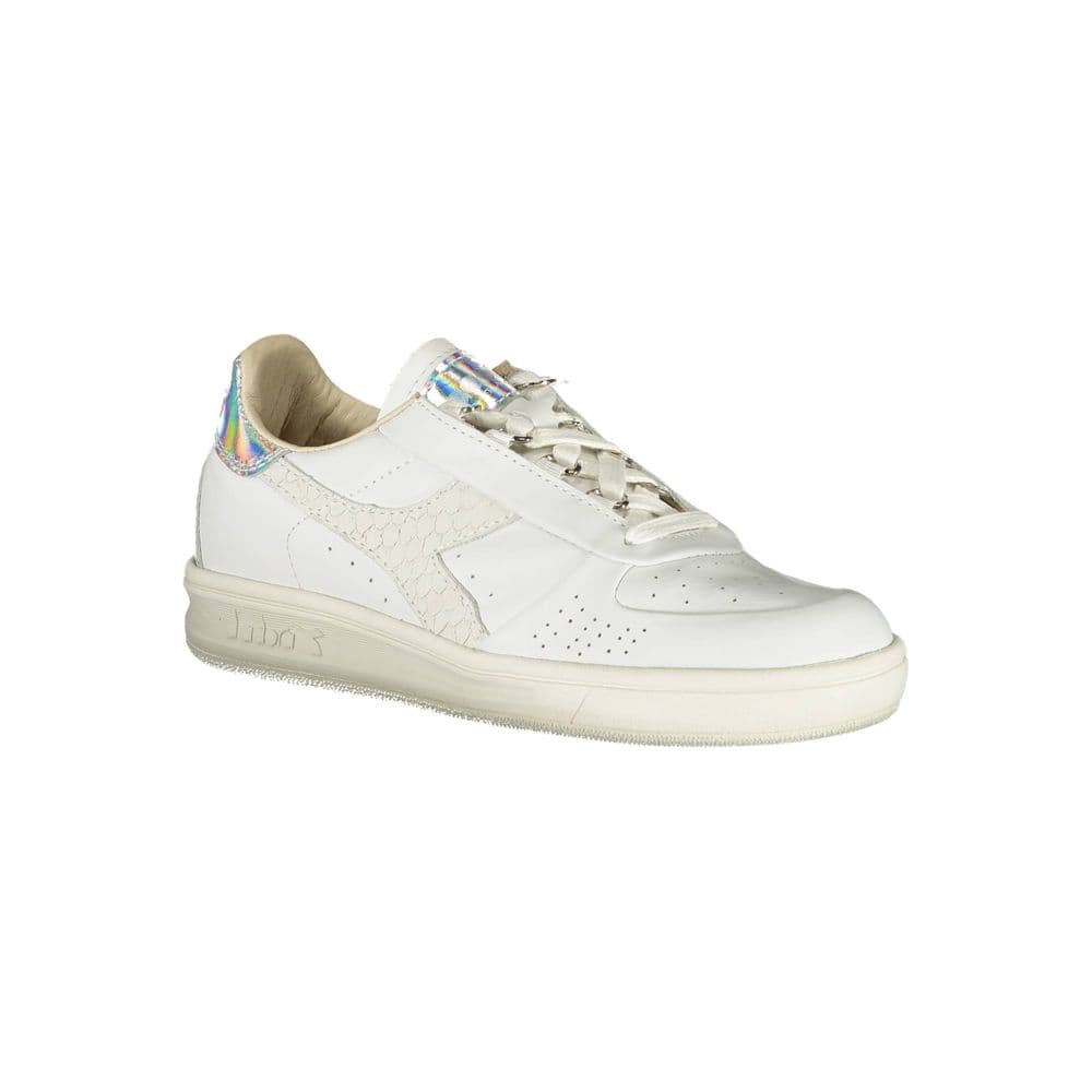 Diadora White Leather Women Sneaker - 2