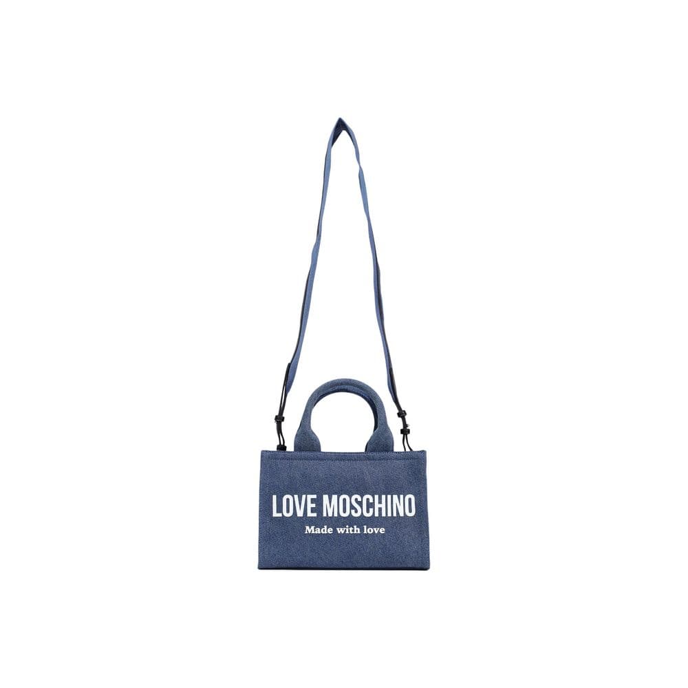 Love Moschino Blue Cotton Handbag - 2
