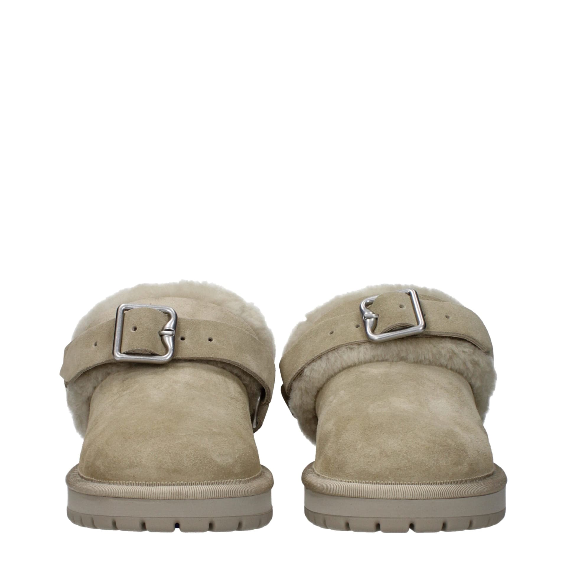 Burberry Green Leather Slippers - 3