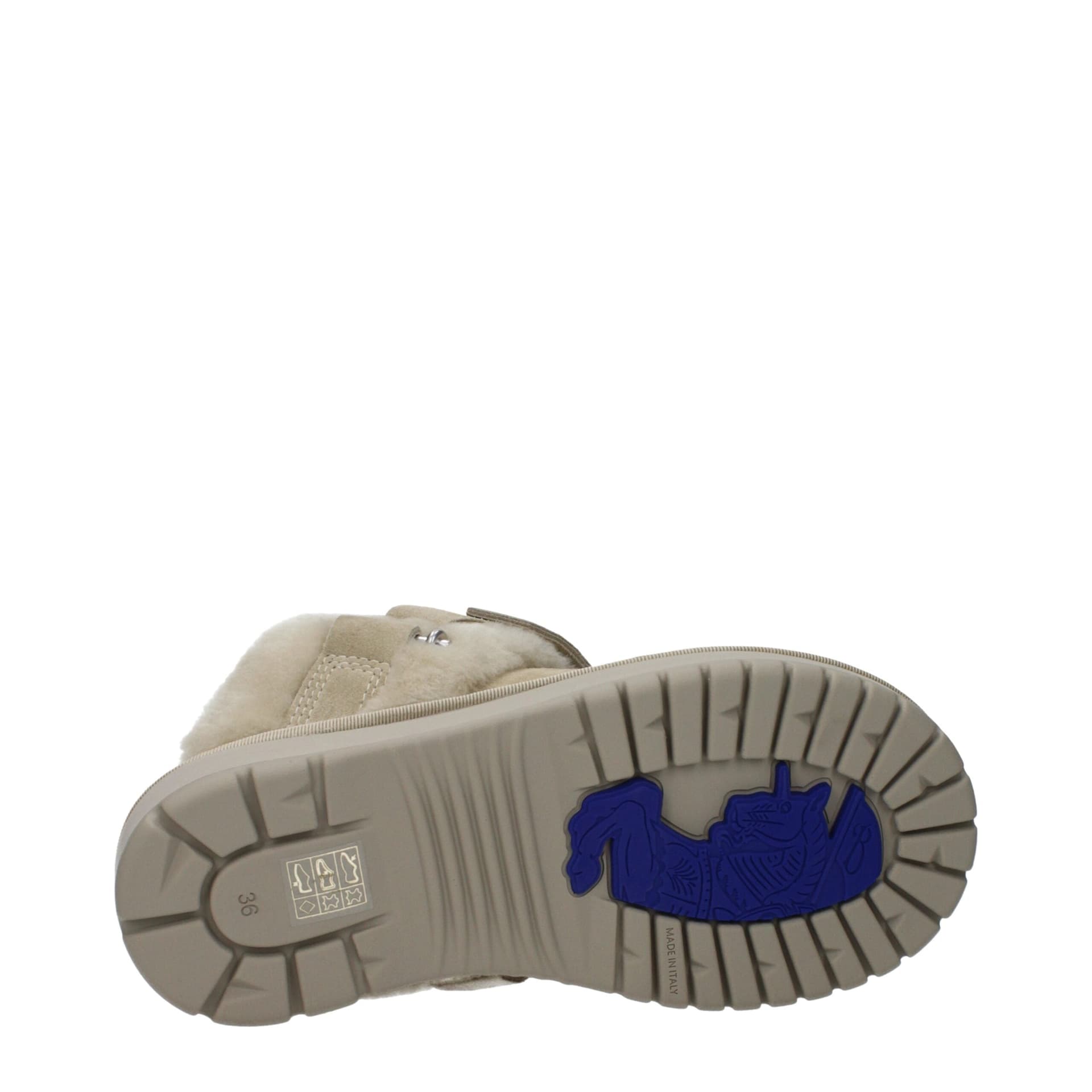 Burberry Green Leather Slippers - 5