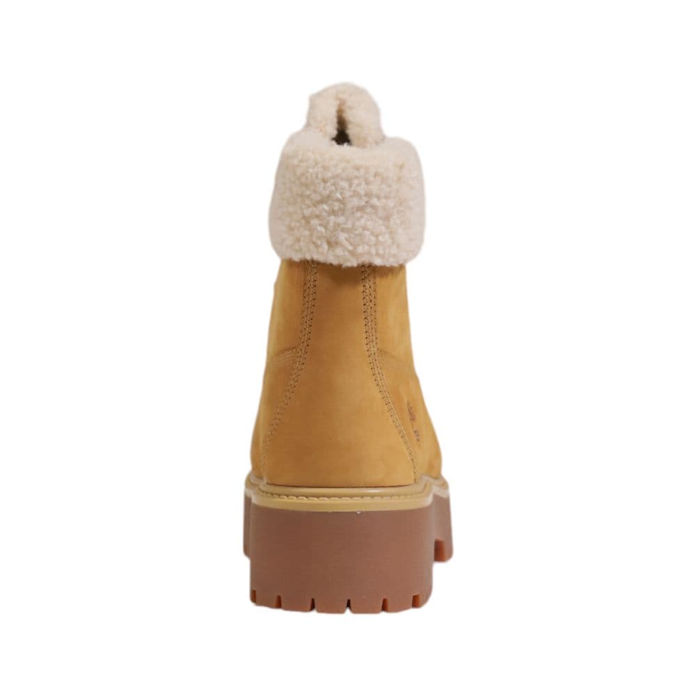 Timberland Beige Recycled Leather Lace-Up Boots - 4