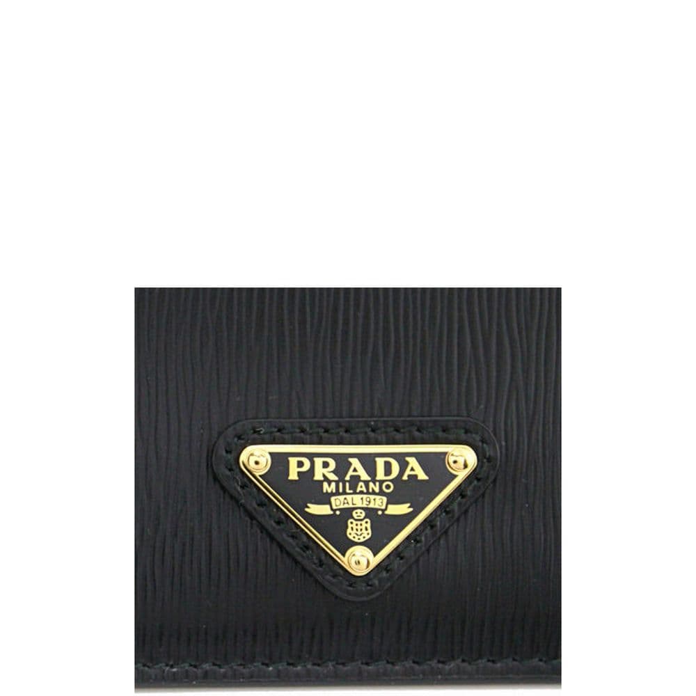 Prada Black Calfskin Cardholder - 4