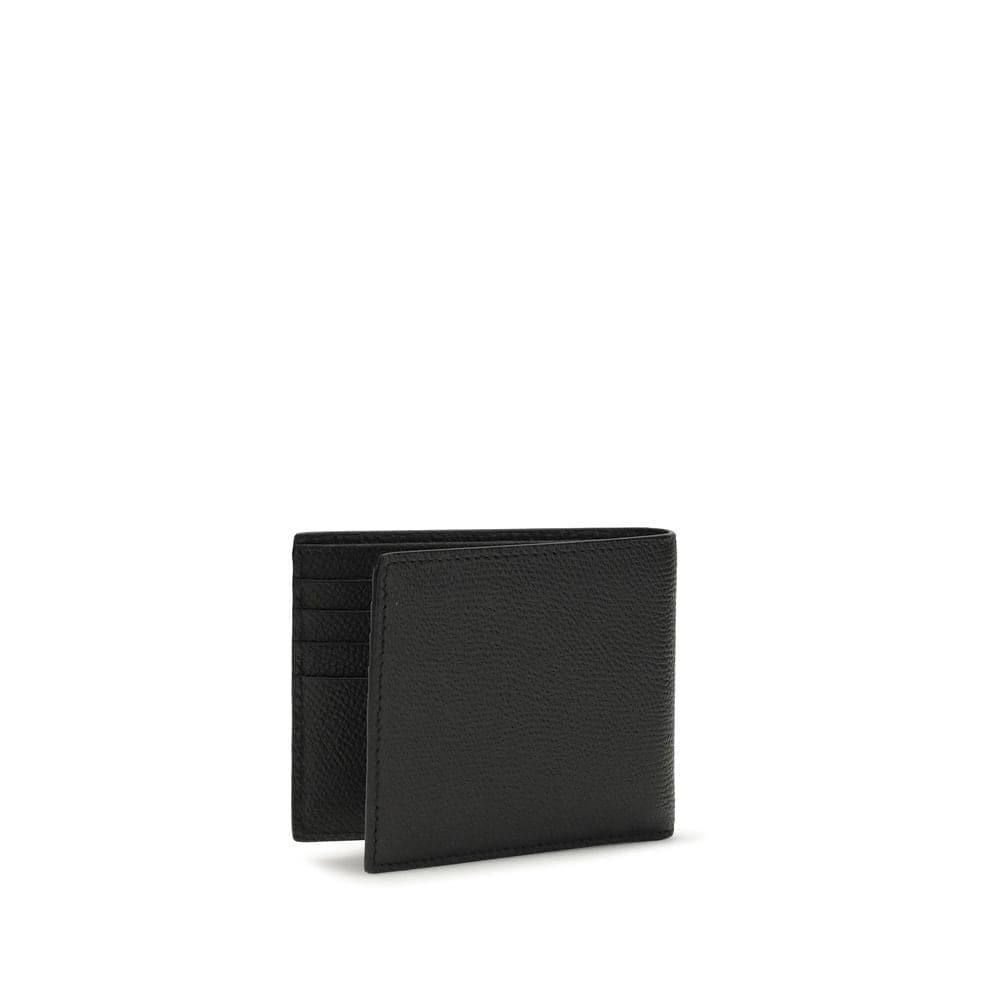 Valentino Garavani Black Calf Leather Bos Taurus Wallet - 2
