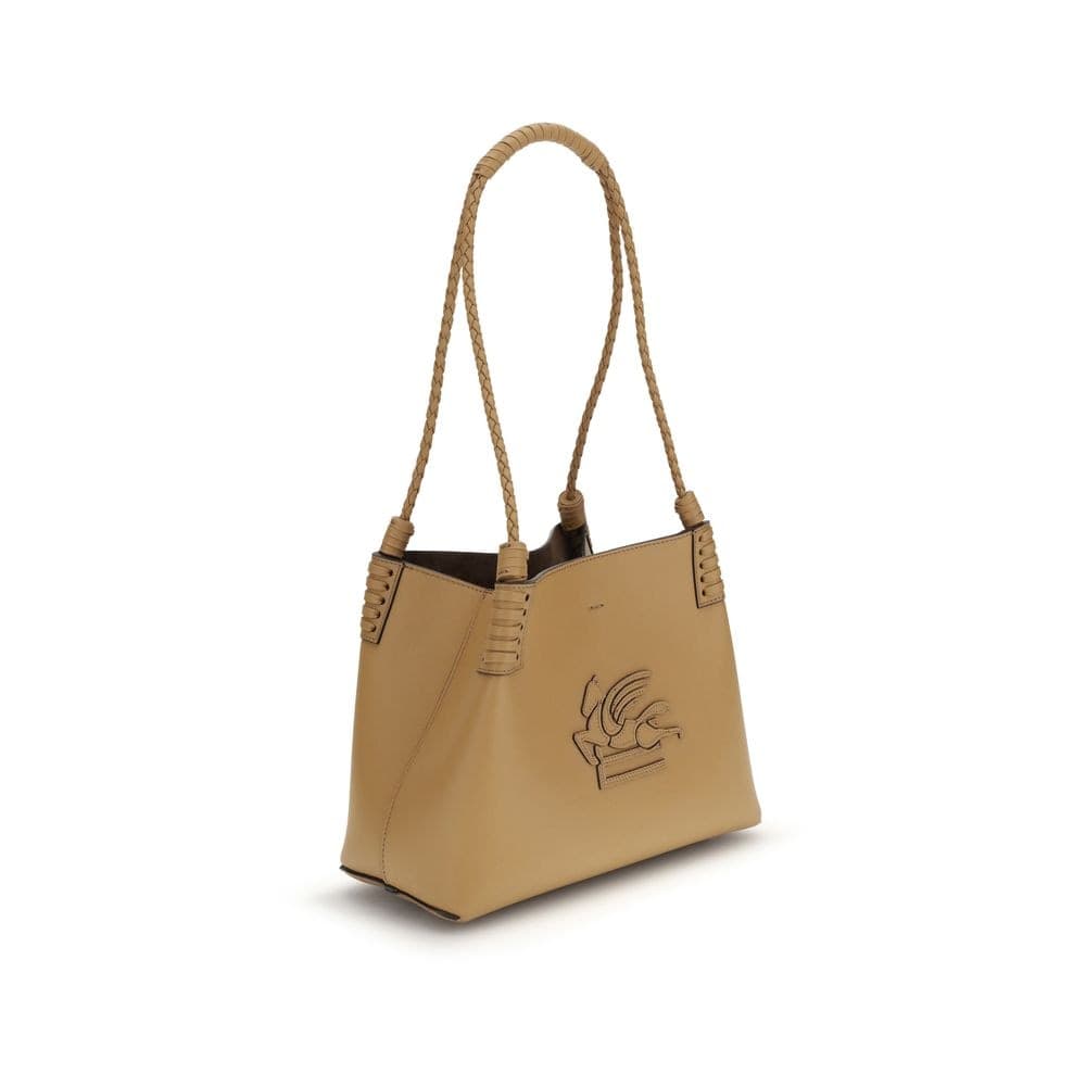 Etro Beige Calf Leather Bos Taurus Shoulder Bag - 2