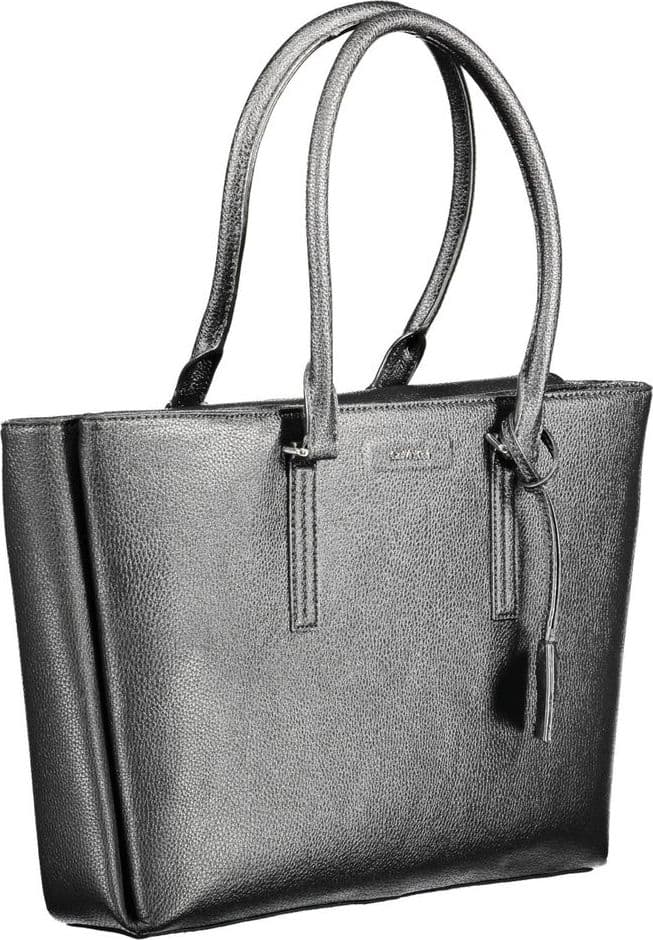 Calvin Klein Black Polyurethane Women Shoulder Bag - 2