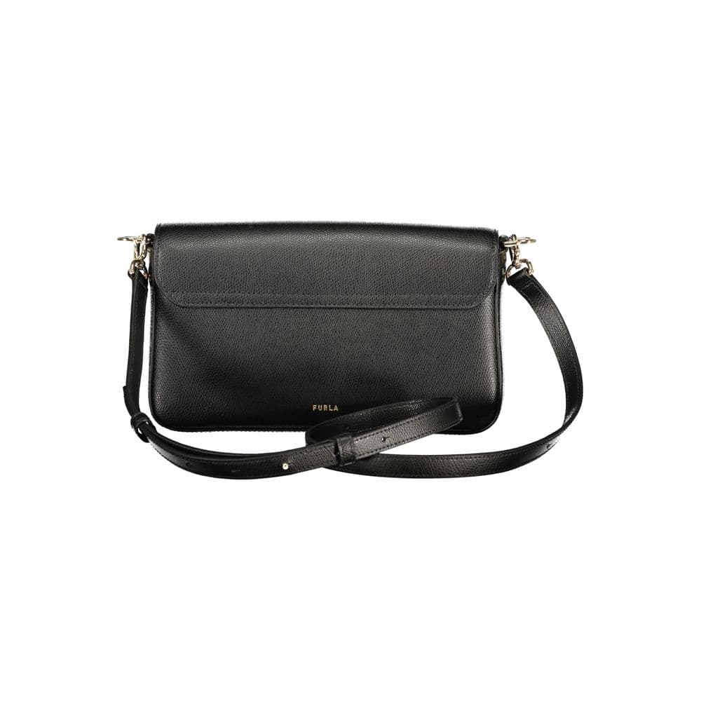 Furla Nero Leather Women Handbag - 2
