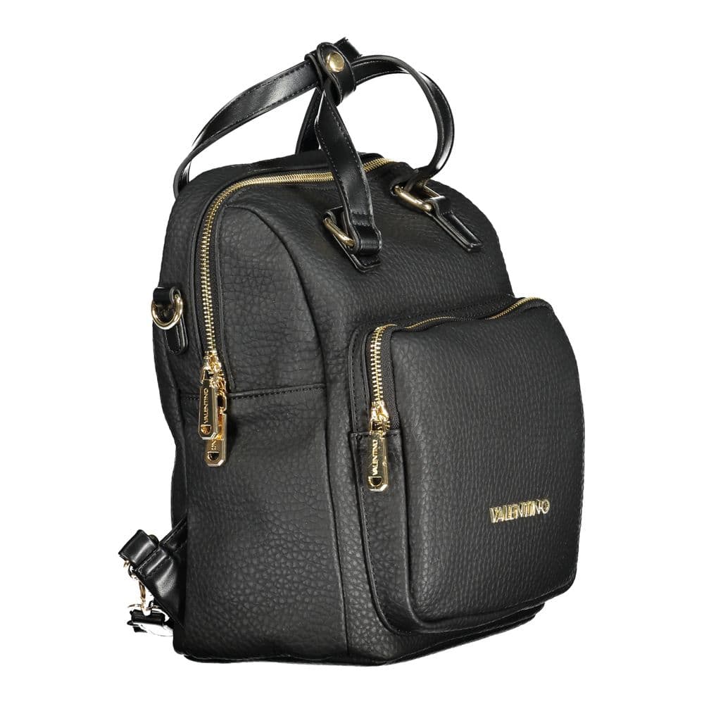 Mario Valentino Black Polyurethane Women's Backpack - 3