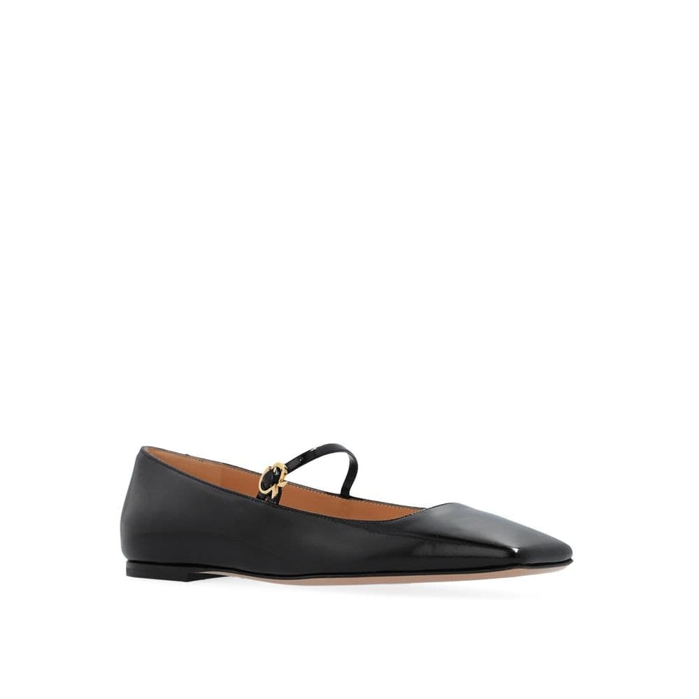 Gianvito Rossi Black Calfskin Ballet Flats - 2
