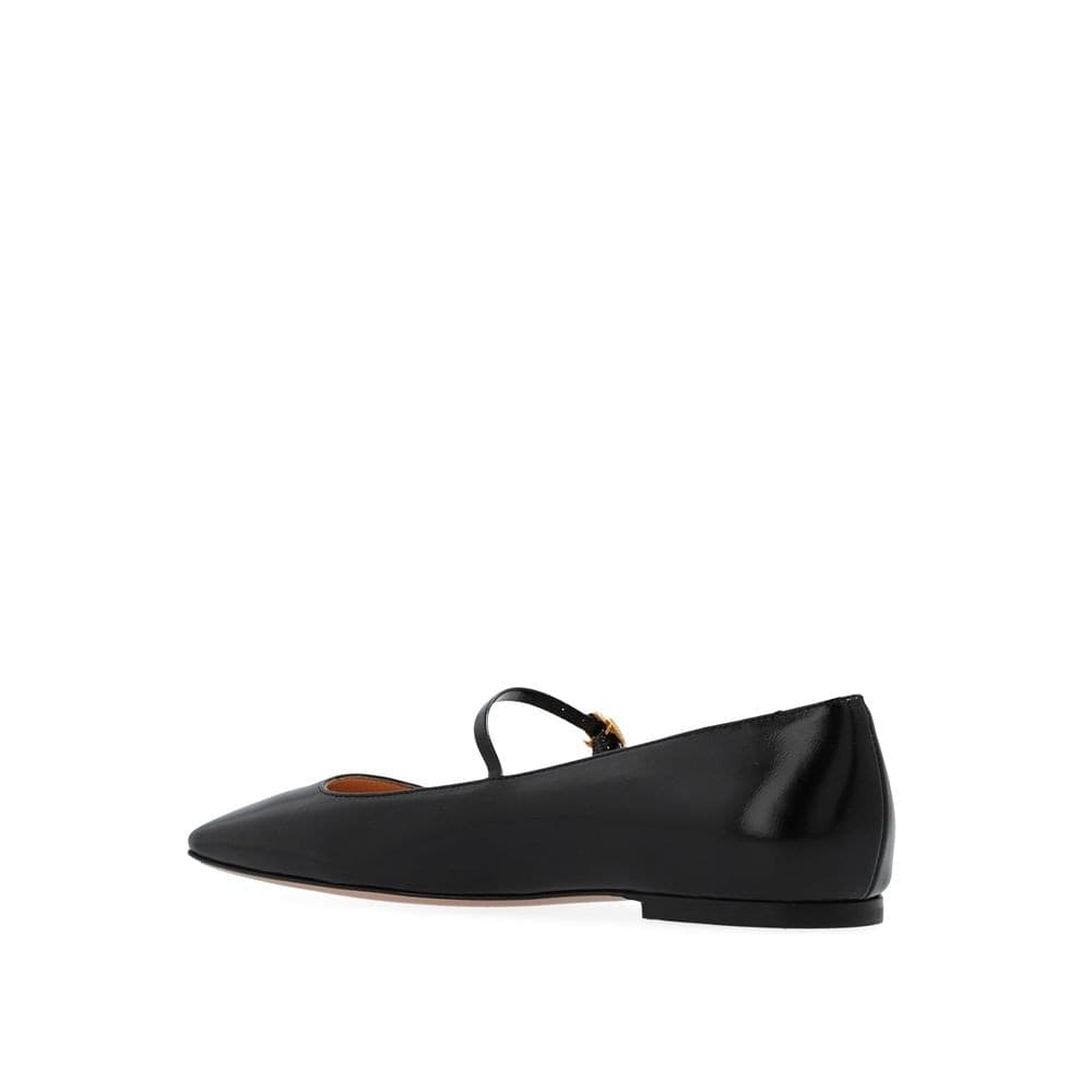 Gianvito Rossi Black Calfskin Ballet Flats - 3