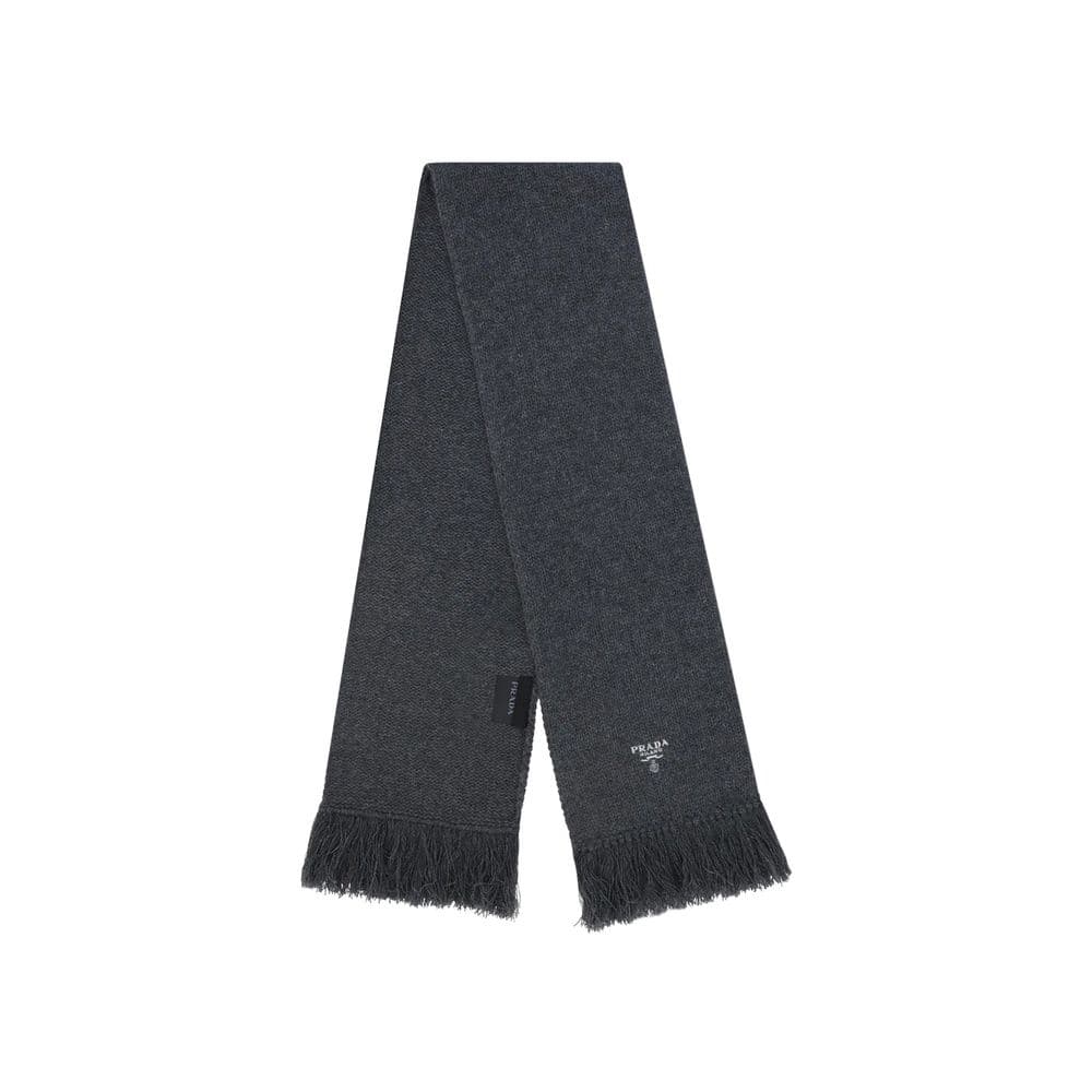 Prada Gray Cashmere Foulard - 2