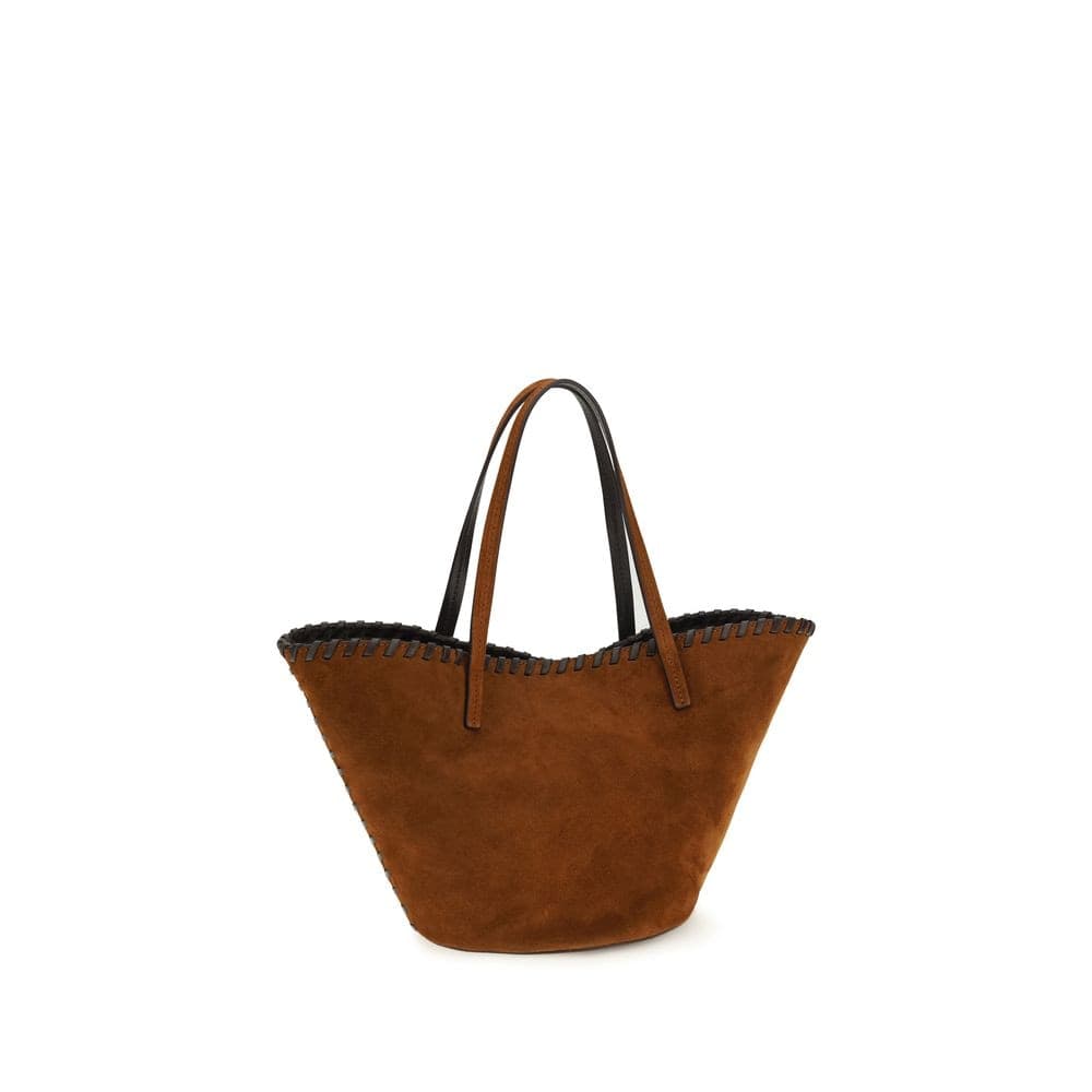 Staud Brown Calf Leather Bos Taurus Handbag - 3