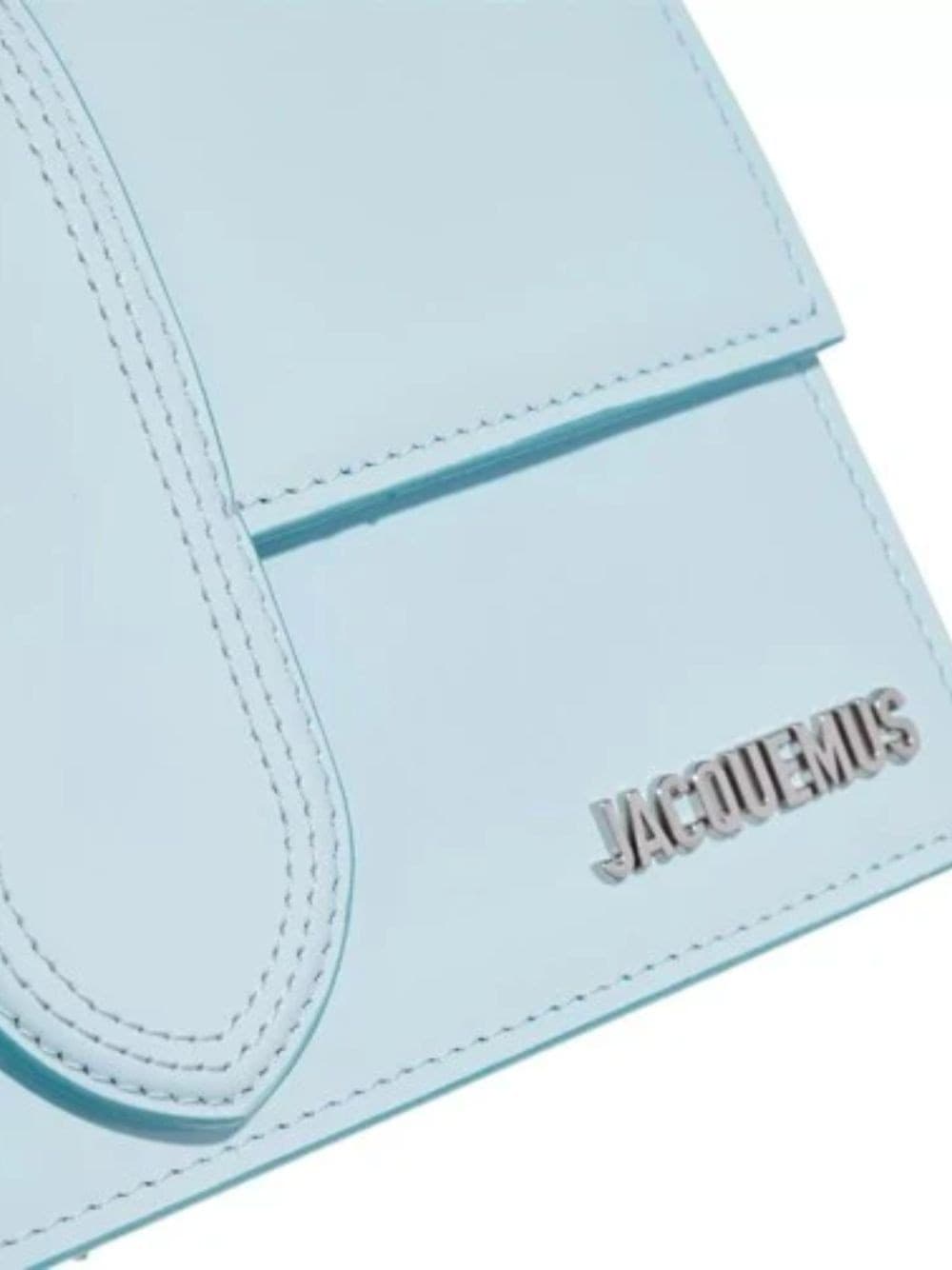 Jacquemus Pale blue Leather Le Grand Bambino Handbag - 3