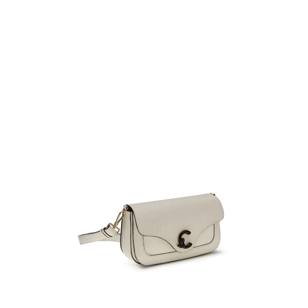 Coccinelle White Calf Leather Bos Taurus Shoulder Bag - 2