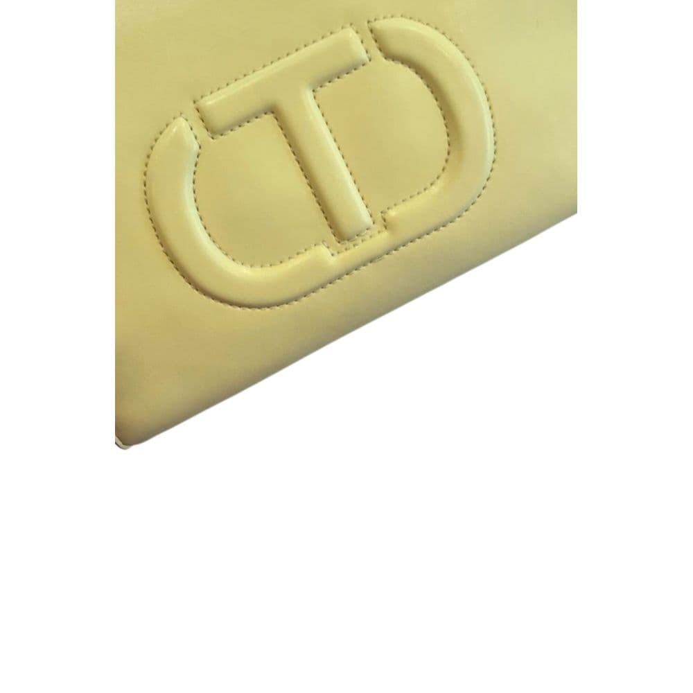 Twinset Yellow PU Women Handbag - 5