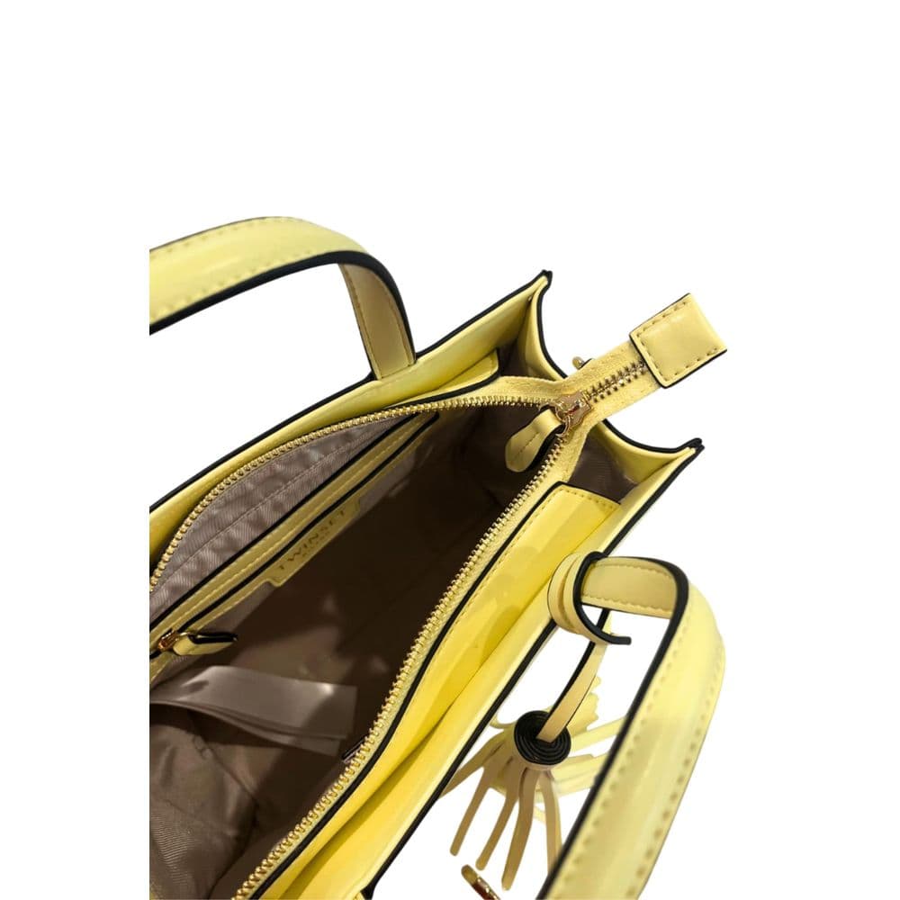 Twinset Yellow PU Women Handbag - 7