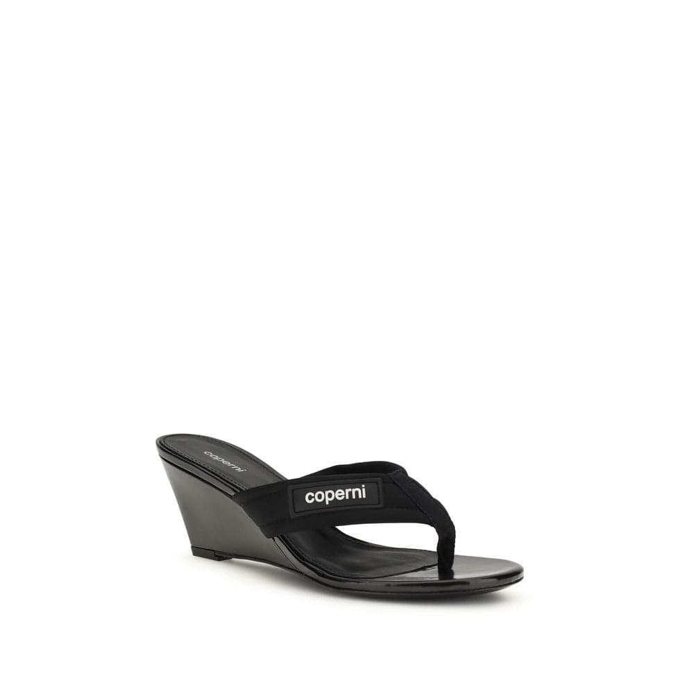 Coperni Black Polyamide Wedge Sandals - 2