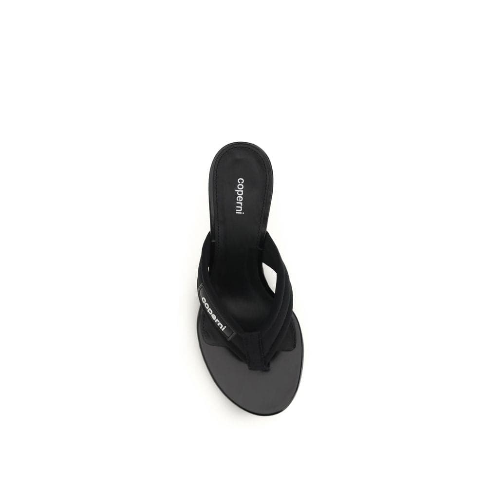 Coperni Black Polyamide Wedge Sandals - 4