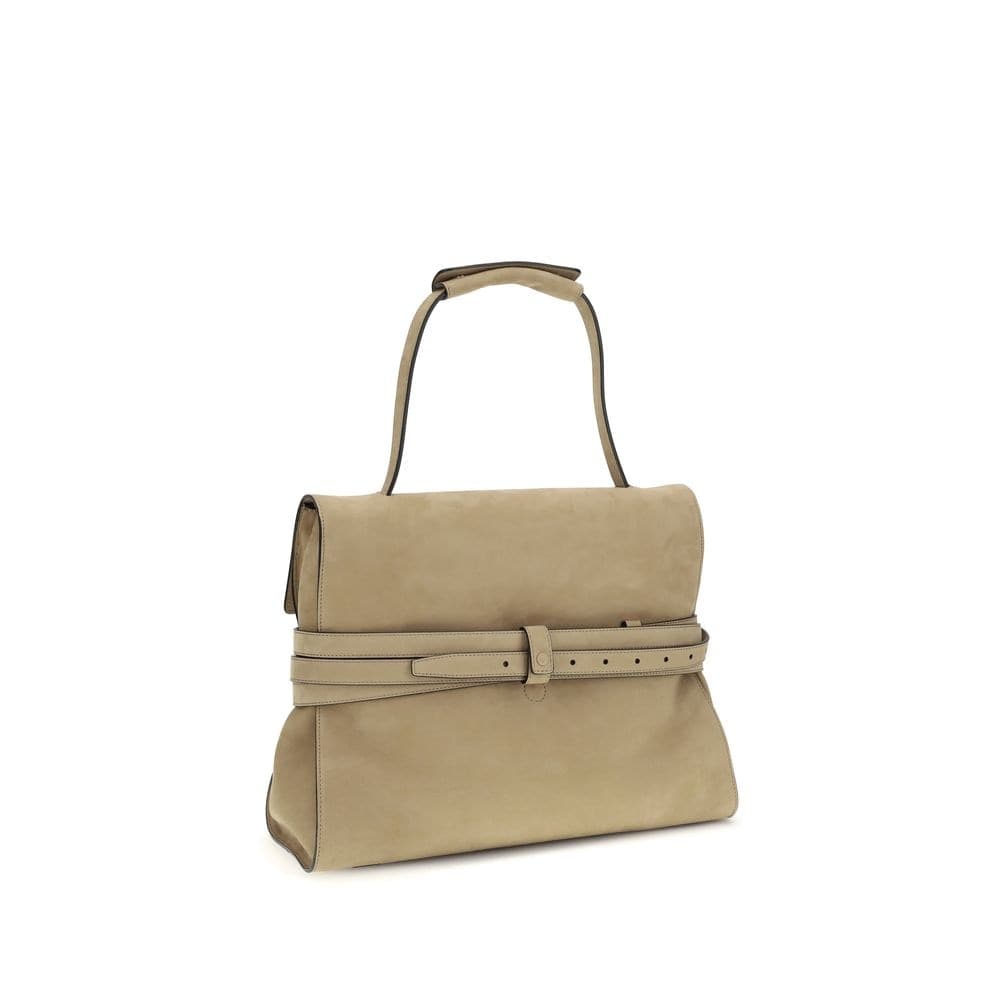 Moschino Beige Calf Leather Bos Taurus Handbag - 3