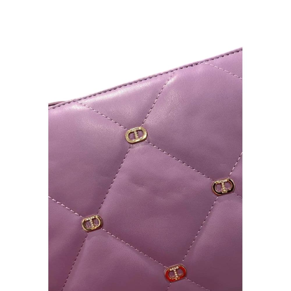 Twinset Purple Faux Leather Women Crossbody Bag - 6