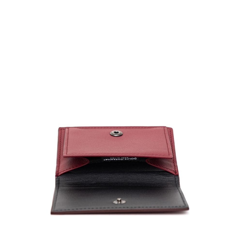 Dolce & Gabbana Red Calfskin Wallet - 4