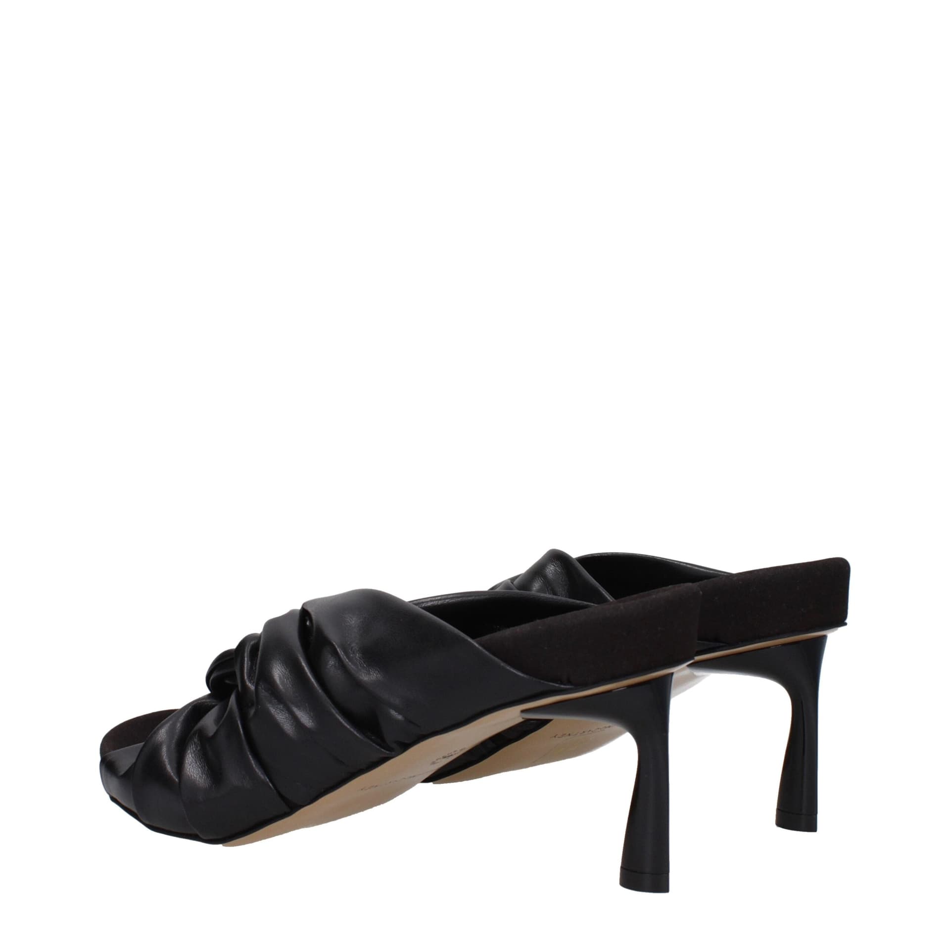 Stella McCartney Black Leather Stiletto Heel Sandals - 4