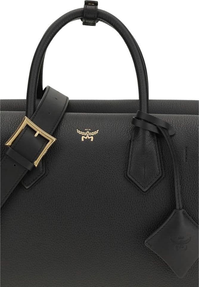 MCM Black Calf Leather Bos Taurus Handbag - 4