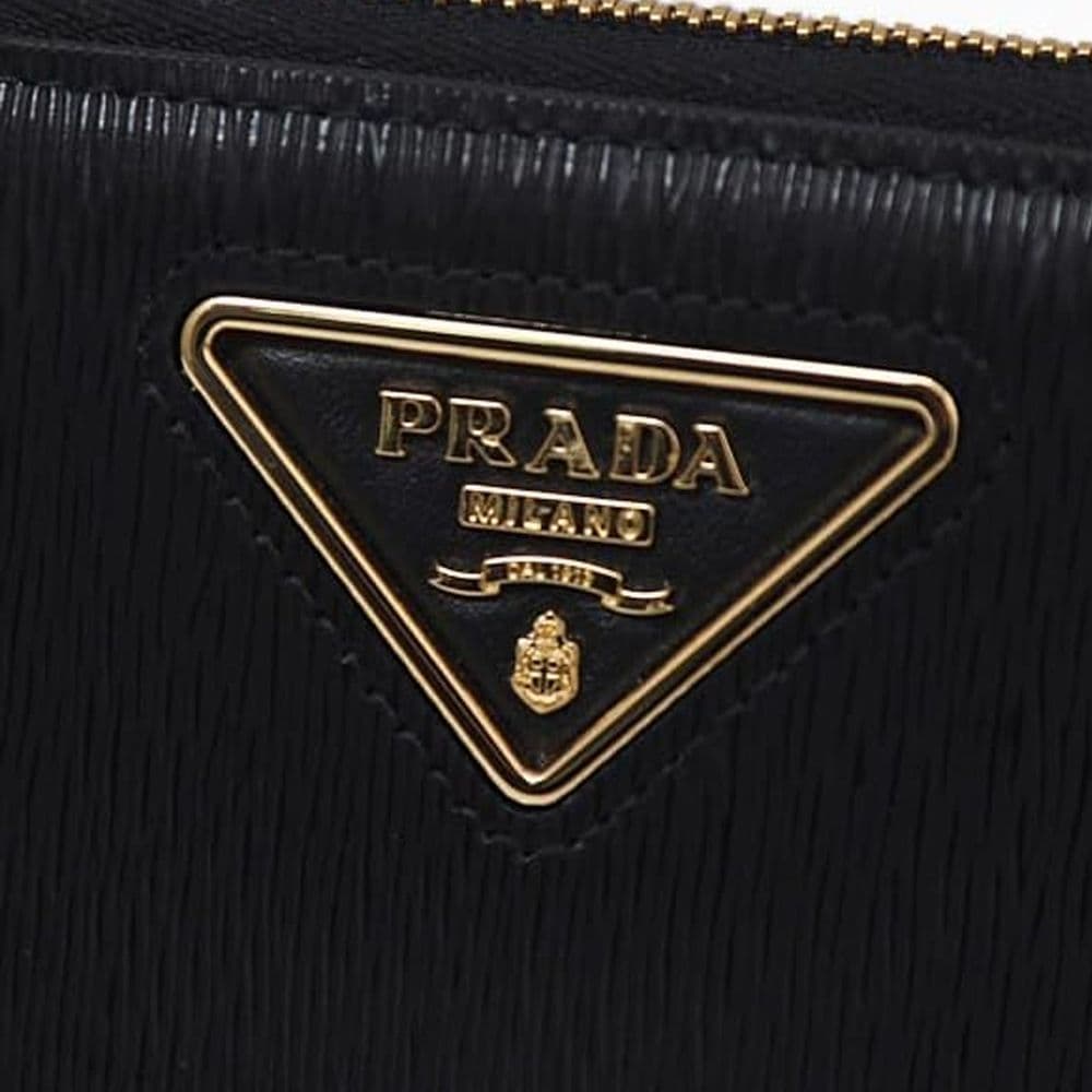 Prada Black Calfskin Wallet - 4
