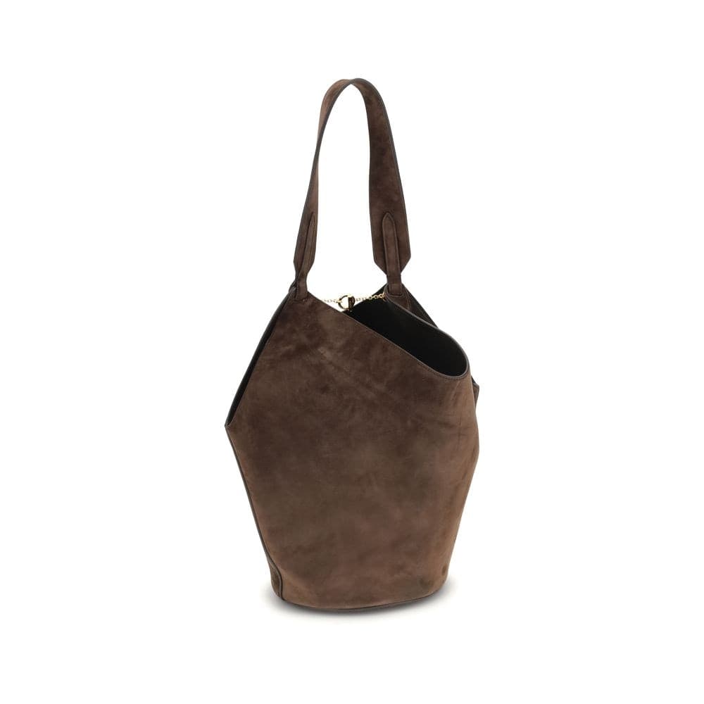 Khaite Brown Calf Leather Bos Taurus Shoulder Bag - 3