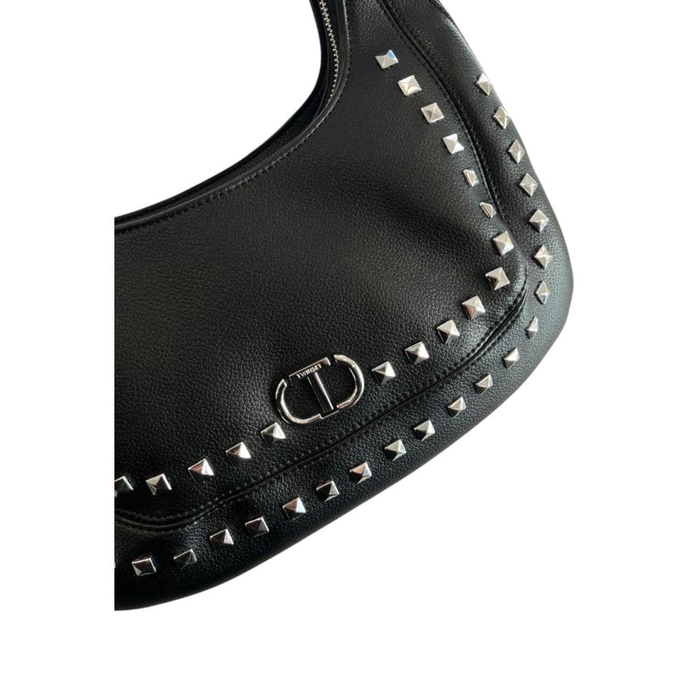 Twinset Black PU Women Shoulder Bag - 6