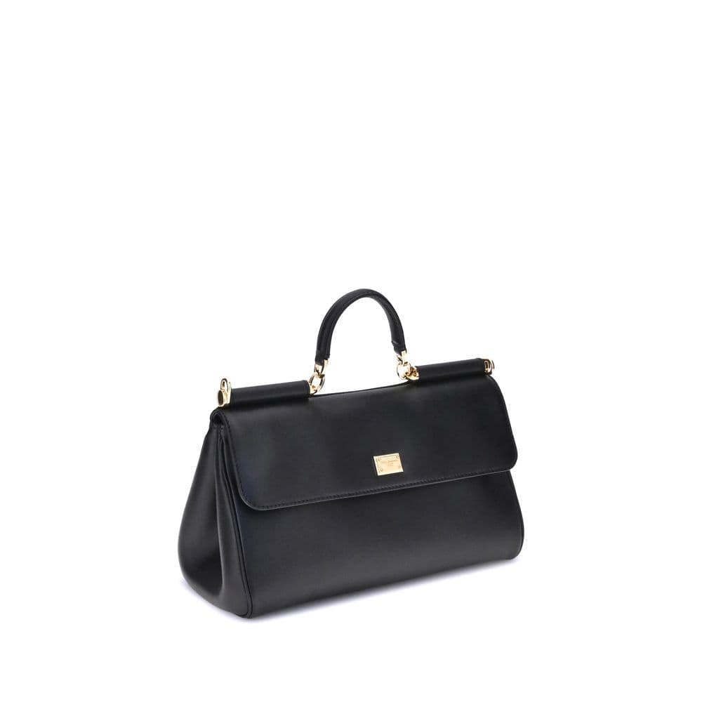Dolce & Gabbana Black Calf Leather Bos Taurus Shoulder Bag - 2