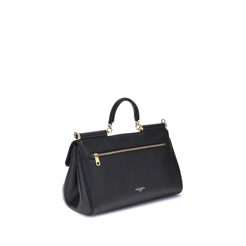 Dolce & Gabbana Black Calf Leather Bos Taurus Shoulder Bag - 3