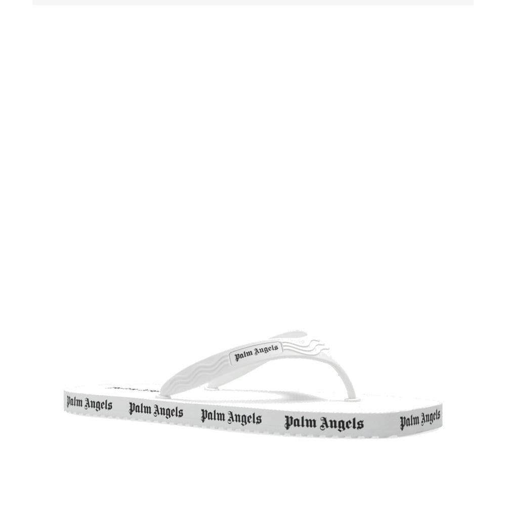 Palm Angels White Rubber Slides - 2