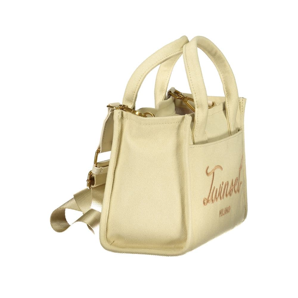 Twinset Beige Cotton Women Handbag - 3