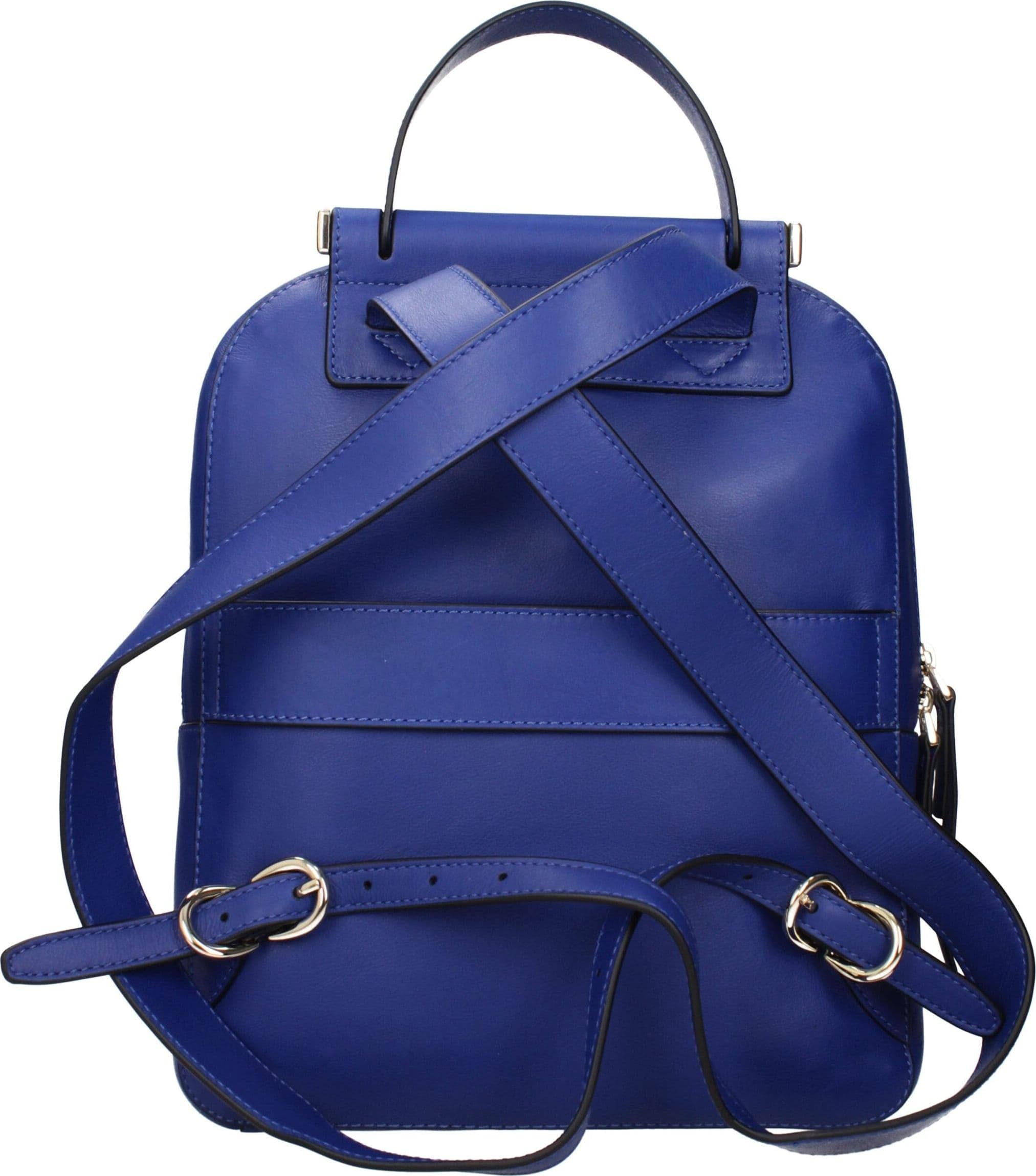 Piquadro Blue Leather Backpack - 3