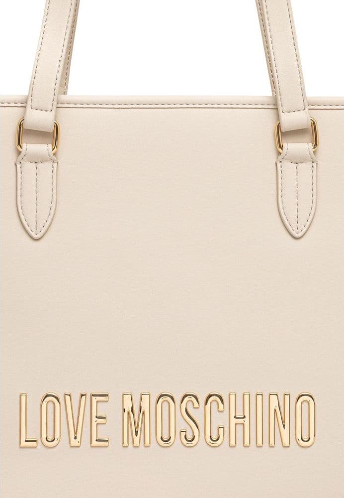 Love Moschino Beige Polyethylene Handbag - 4