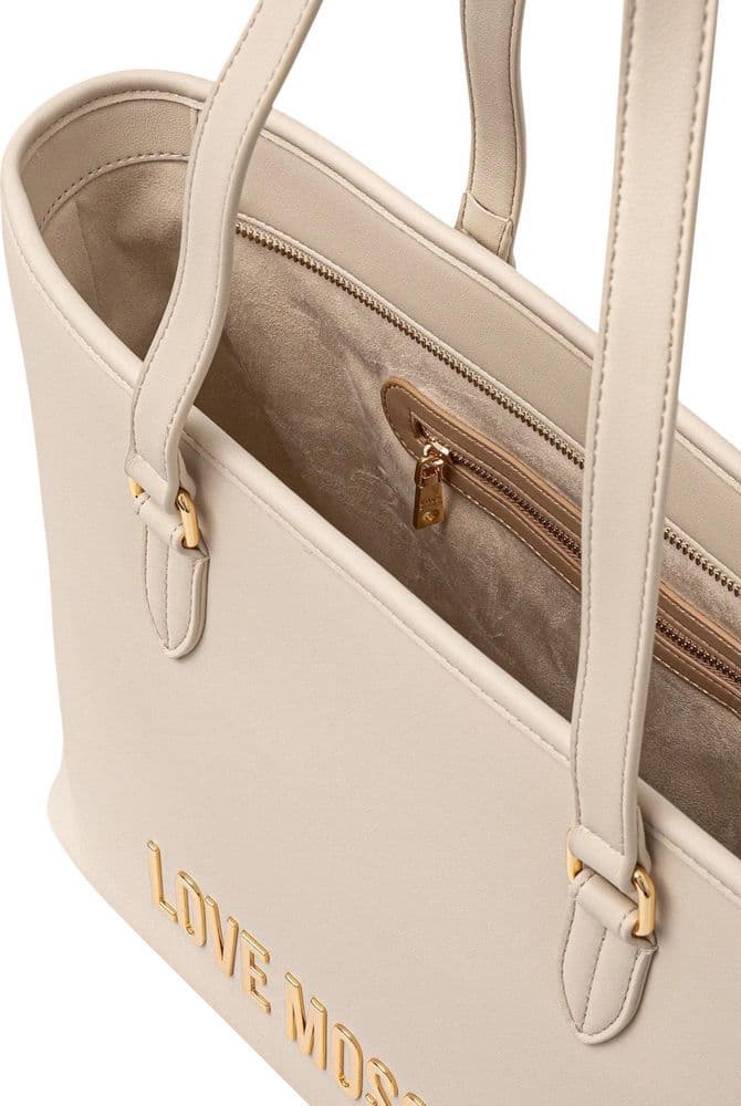 Love Moschino Beige Polyethylene Handbag - 5