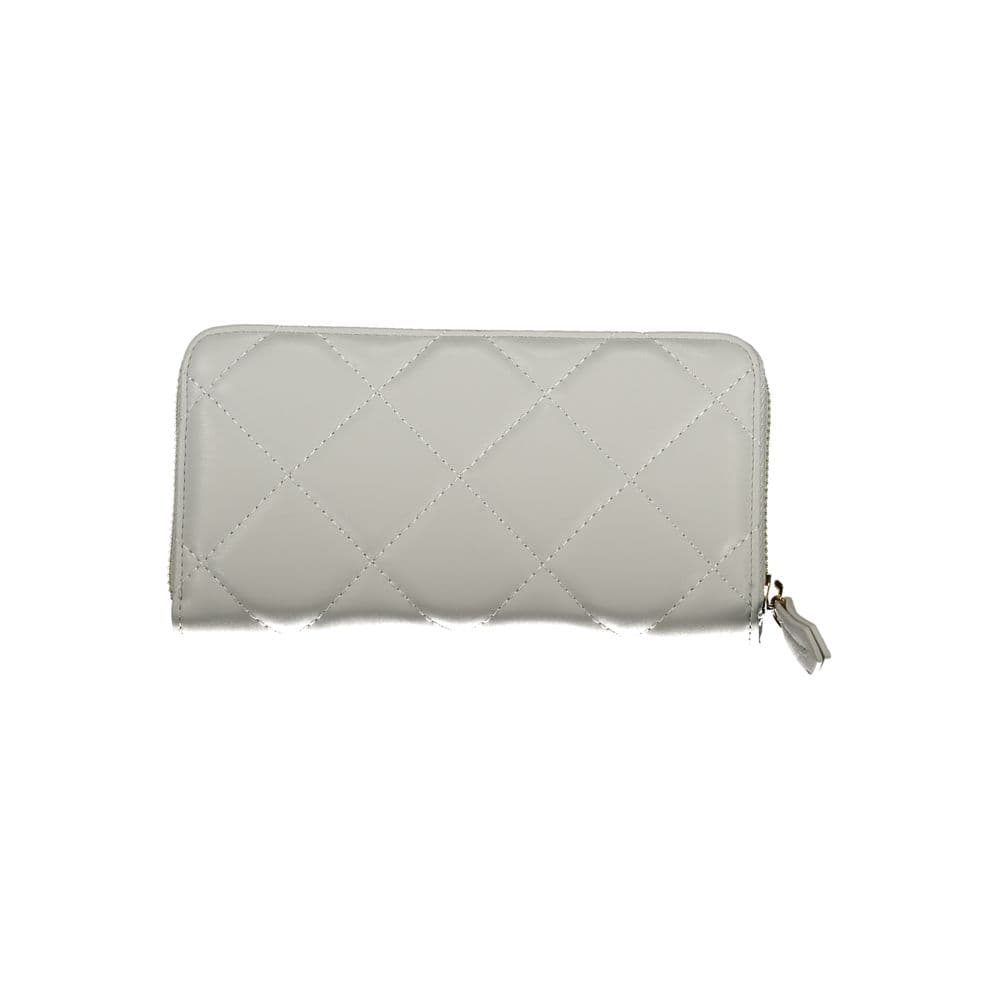 Mario Valentino Grey Polyurethane Women's Wallet - 2