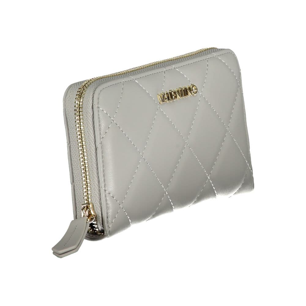 Mario Valentino Grey Polyurethane Women's Wallet - 3