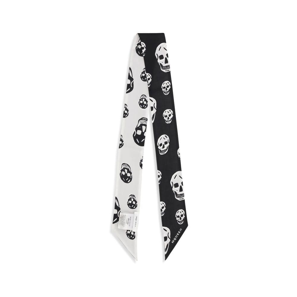 Alexander McQueen Black Silk Scarf - 2